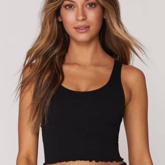 SPIRITUAL GANGSTER Amor Ribbed Crop Tank Sports Bra - XS / S - Picture 1 of 5
